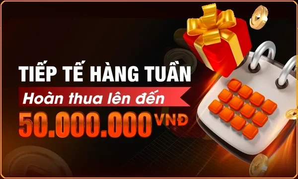 Hoàn thua hàng tuần lên đến 50 triệu Min88