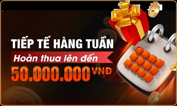 Hoàn thua hàng tuần lên đến 50 triệu Min88